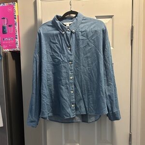Old Navy Casual Denim Blue Shirt